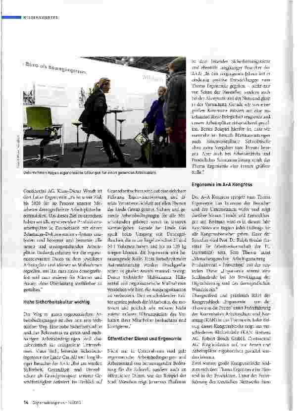 Vorschauseite 2: Gesundes Arbeiten durch gute Arbeitsgestaltung