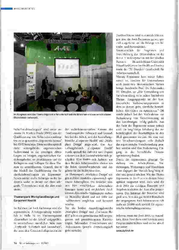 Vorschauseite 4: Gesundes Arbeiten durch gute Arbeitsgestaltung