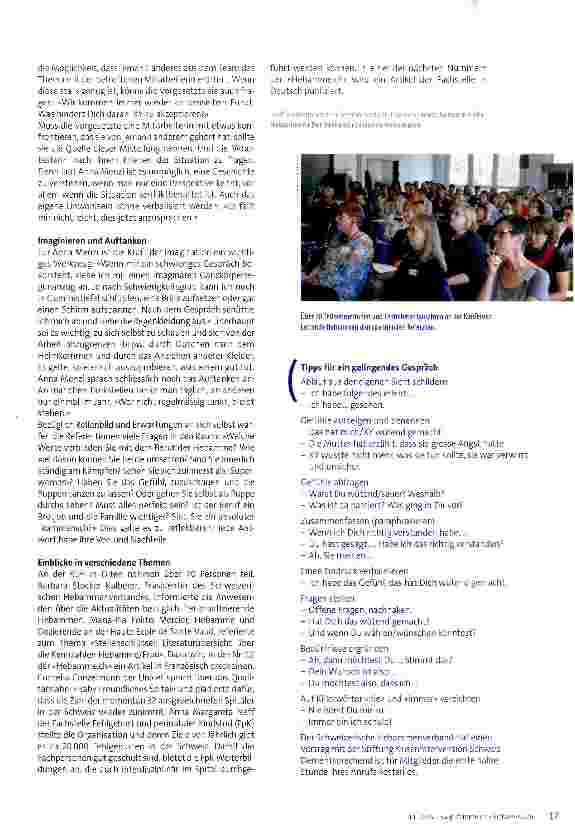 Vorschauseite 2: Konferenz Leitende Hebammen «Vertrauen ist der Schlüsselfaktor der Krisenbewältigung»
