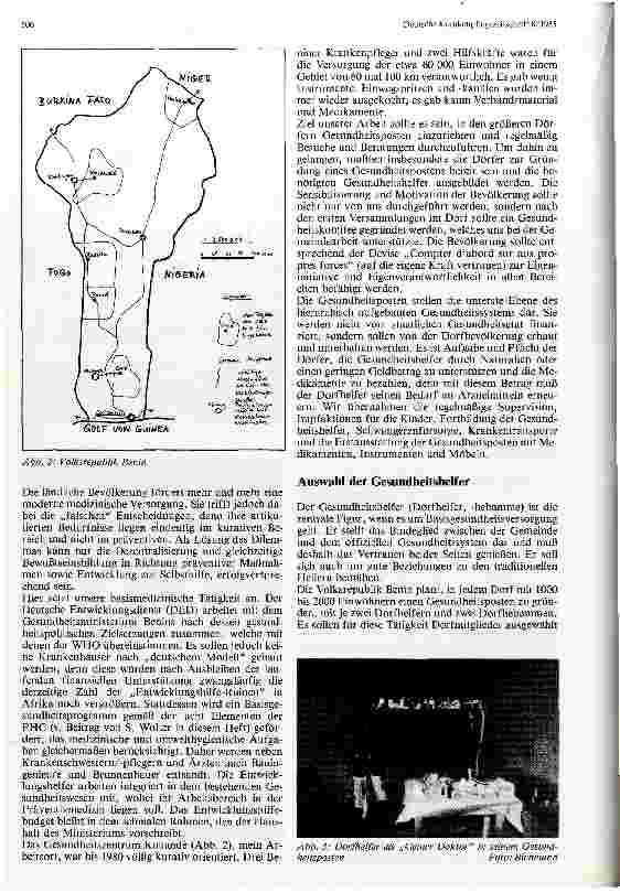 Vorschauseite 2: Primäre Gesundheitsdienste in Benin Weg zur Gesundheit für alle im Jahre 2000?