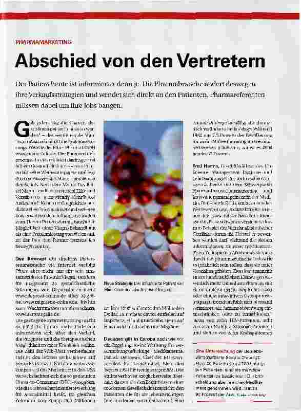 Vorschauseite 1: Abschied von den Vertretern