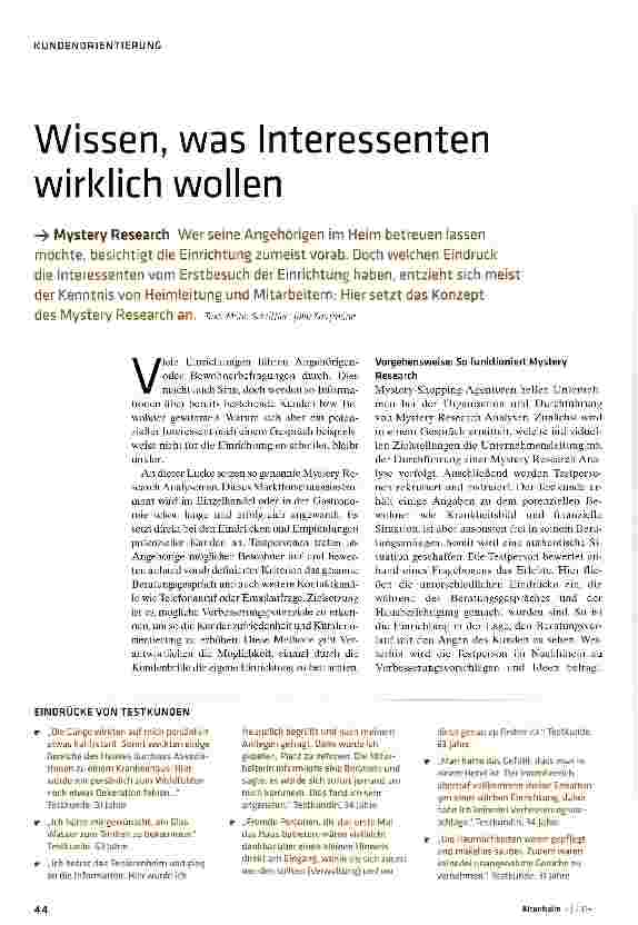 Vorschauseite 1: Wissen, was Interessenten wirklich wollen