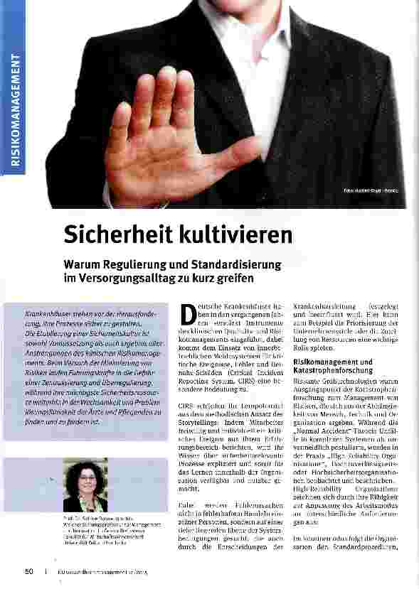 Vorschauseite 1: Sicherheit kultivieren
