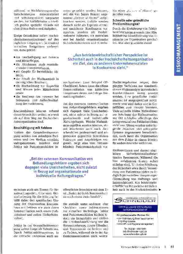 Vorschauseite 2: Sicherheit kultivieren