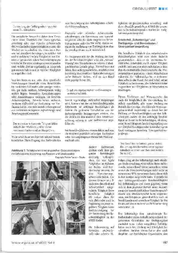 Vorschauseite 4: Berufskundliche Grundlagen für die Beurteilung der Berufsunfähigkeit (I)