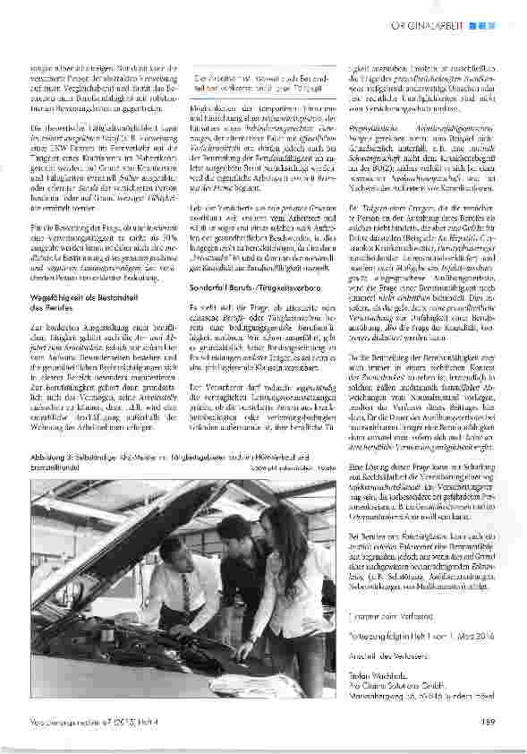 Vorschauseite 6: Berufskundliche Grundlagen für die Beurteilung der Berufsunfähigkeit (I)