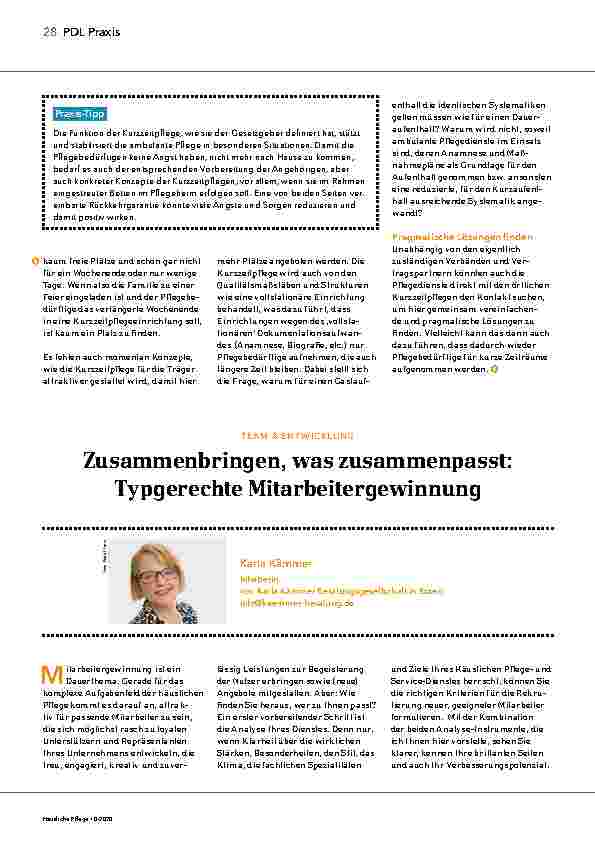 Vorschauseite 2: Kurzzeitpflege mit Rückkehrgarantie
