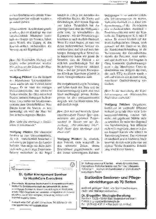 Vorschauseite 4: Der Epochenwandel bei Rhön steht für den Paradigmenwechsel in der Klinikkultur