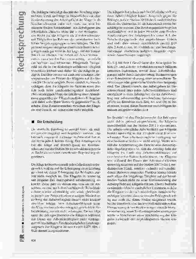 Vorschauseite 2: Zum Direktionsrecht desArbeitgebers