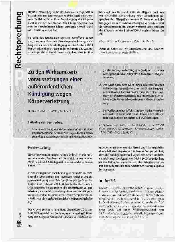 Vorschauseite 4: Zum Direktionsrecht desArbeitgebers