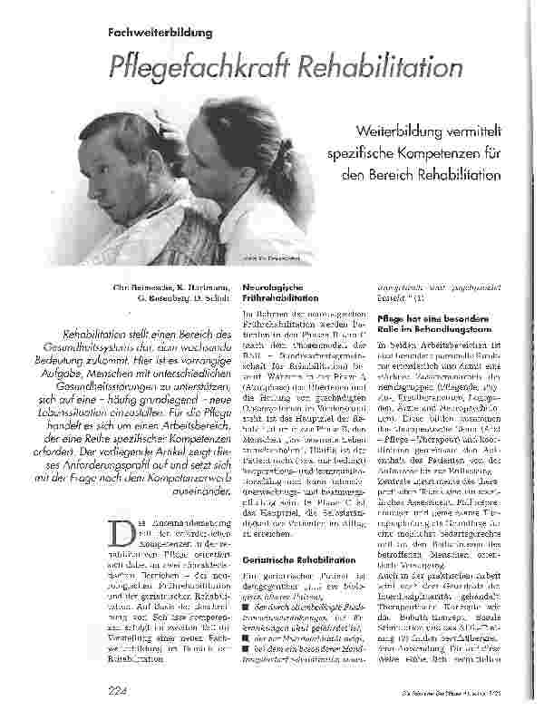 Vorschauseite 1: Pflegefachkraft RehabilitationFachweiterbildung