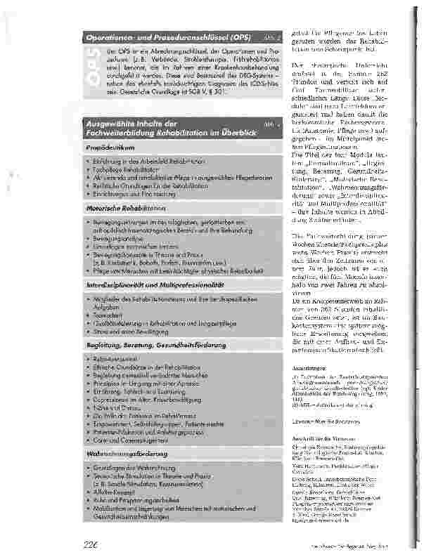 Vorschauseite 3: Pflegefachkraft RehabilitationFachweiterbildung