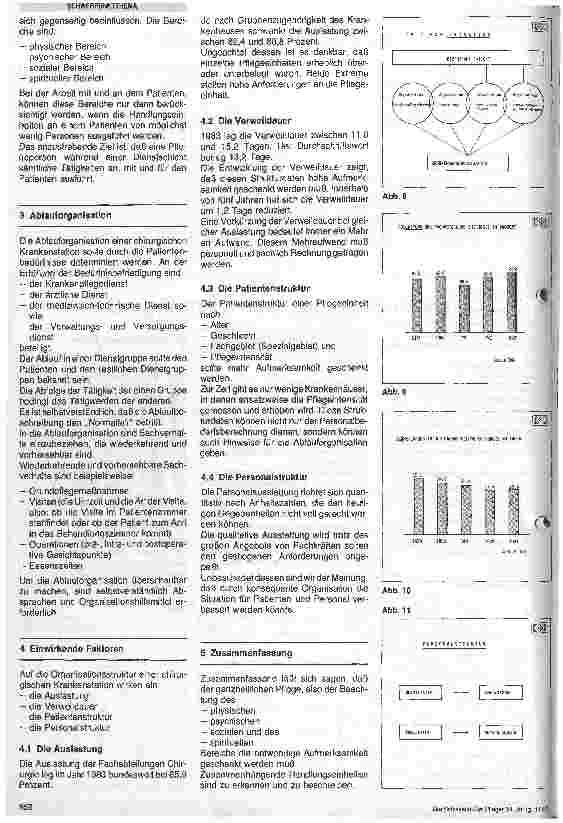 Vorschauseite 3: Die Organisation einer chirurgischen Krankenabteilung, Organisations und Betriebsstrukturen