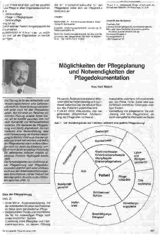 Vorschauseite 4: Die Organisation einer chirurgischen Krankenabteilung, Organisations und Betriebsstrukturen