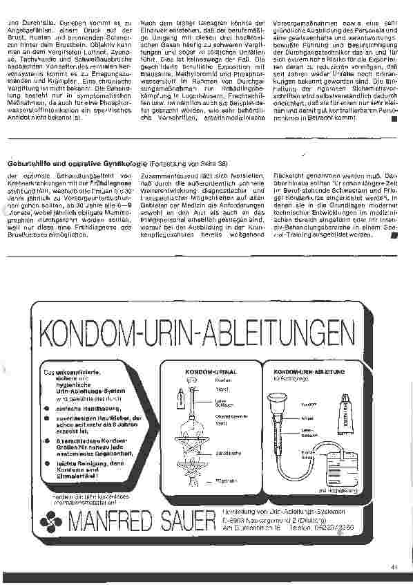 Vorschauseite 3: Arbeitsmedizin 18 Folge (Schluß) Die arbeitsmedizinische Bedeutung hochtoxischer Gase