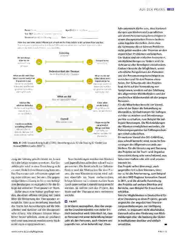 Vorschauseite 5: Kinder und Jugendliche bewerten ihre Therapie