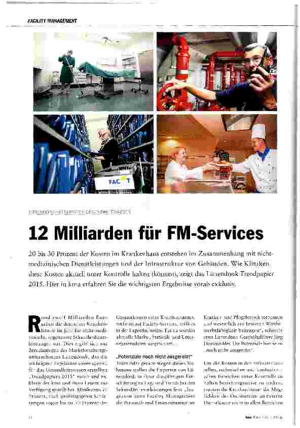 Vorschauseite 1: 12 Milliarden für FM-Services