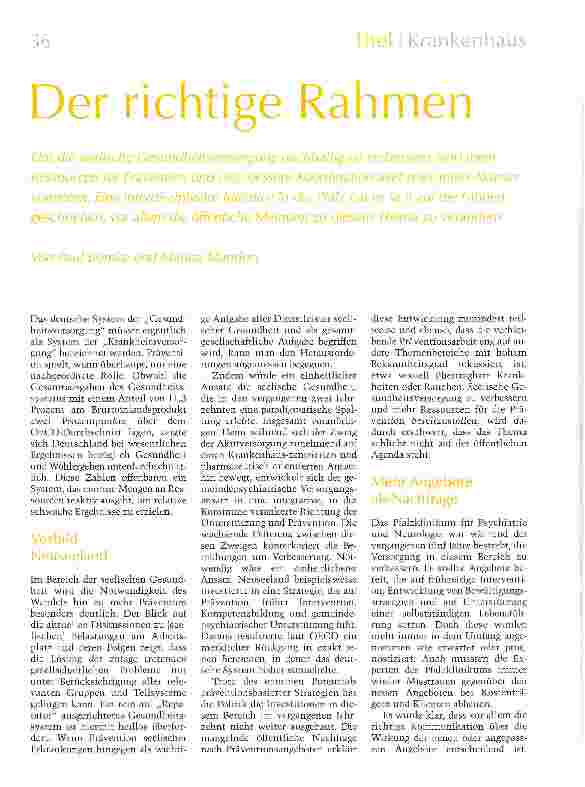 Vorschauseite 1: Der richtige Rahmen