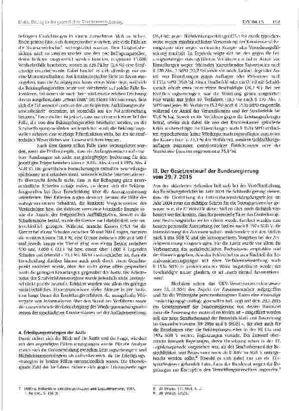 Vorschauseite 3: Betrug in der gesetzlichen Krankenversicherung: Was sagt die Kriminologie?