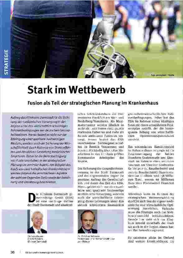 Vorschauseite 1: Stark im Wettbewerb