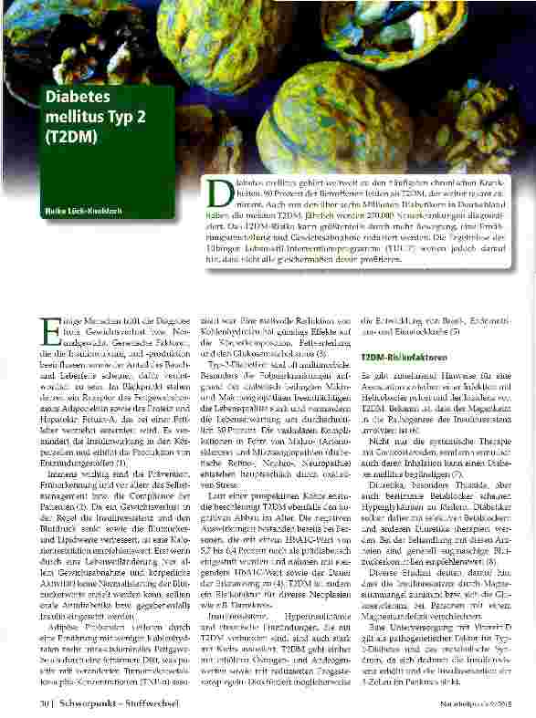 Vorschauseite 1: Diabetes mellitus Typ2