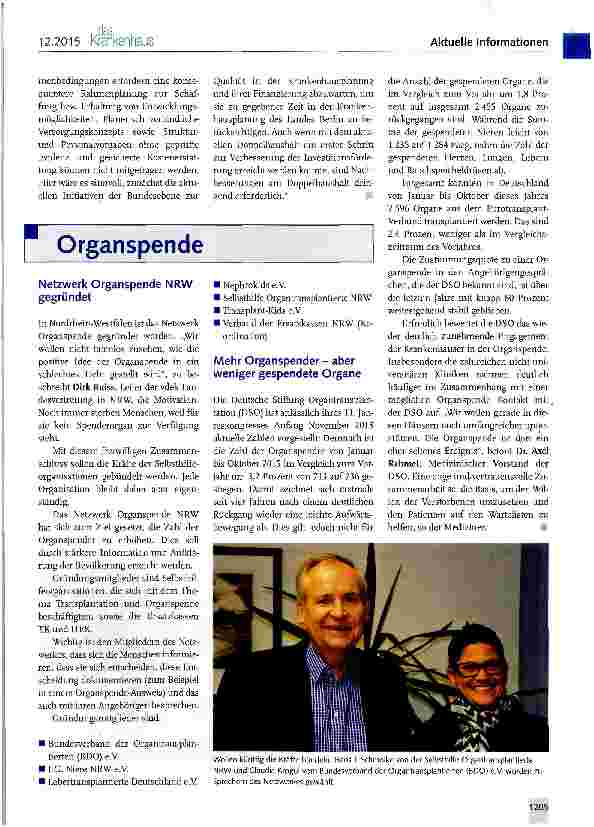 Vorschauseite 1: Organspende