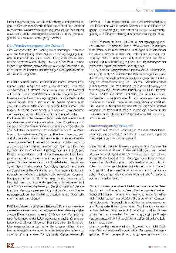 Vorschauseite 2: Neue Wege in der Primärversorgung