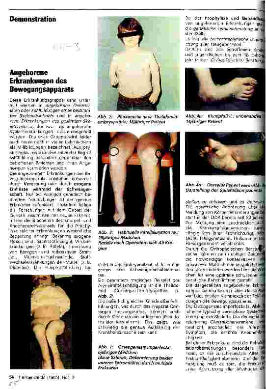Vorschauseite 1: Angeborene Erkrankungen des Bewegungsapparats