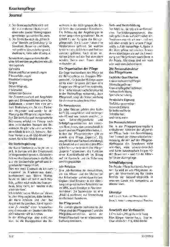 Vorschauseite 3: Vom Krankenhaus zur Wohnpflege