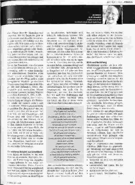 Vorschauseite 2: Demenzund die Frage nach Würde