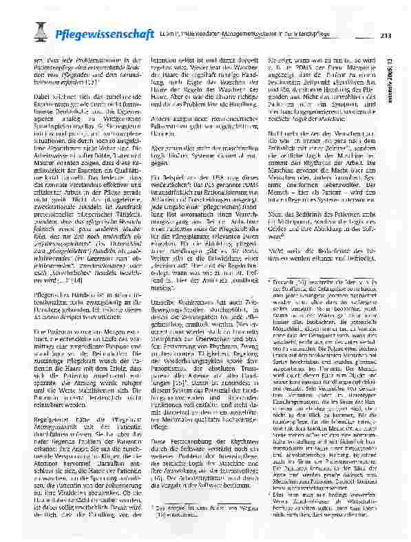 Vorschauseite 3: Patientendaten-Managementsysteme in der Intensivpflege - eine kritische Analyse