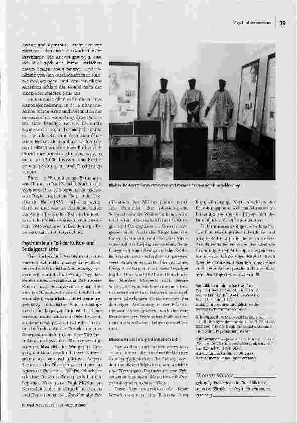 Vorschauseite 2: Das sächsische Psychiatrie Museum in Leipzig