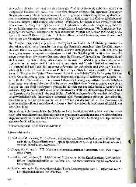 Vorschauseite 4: Probleme der praktischen Ausbildung zum Krankenpflegeberuf 1. Teil