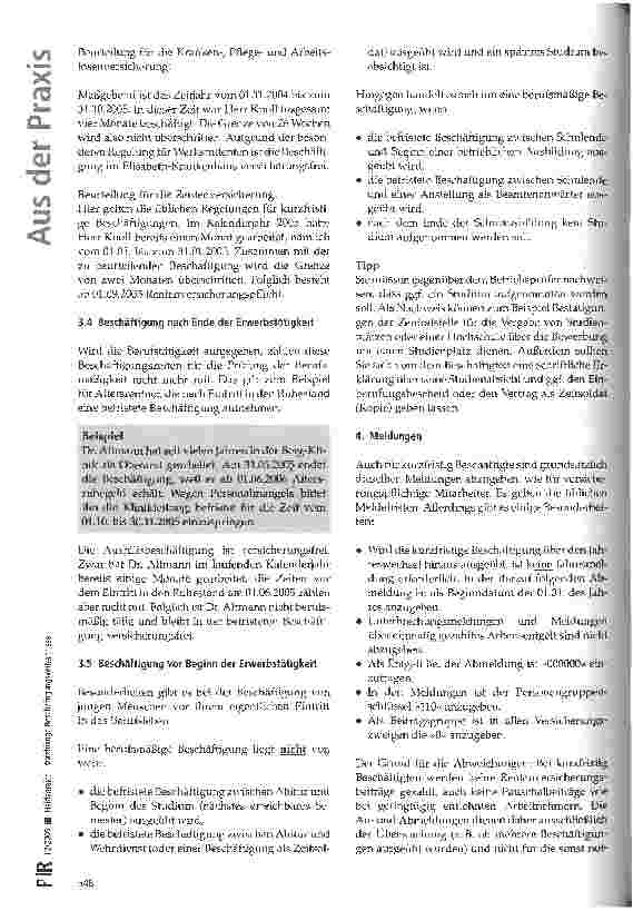 Vorschauseite 4: Kurzfristige Beschäftigungsverhältnisse