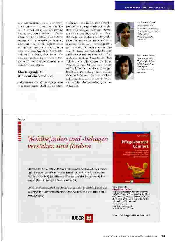 Vorschauseite 2: Vor der Klinikentlassung: Informationsbedarf der Patienten zur Medikation — Rezension zur Studie von Borgsteede et al., (2011)