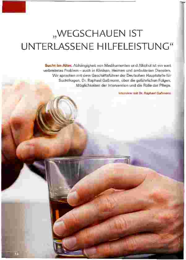 Vorschauseite 1: WEGSCHAUEN IST UNTERLASSENE HILFELEISTUNG