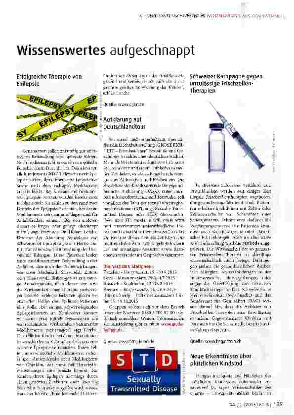 Vorschauseite 1: Wissenswertes aufgeschnappt