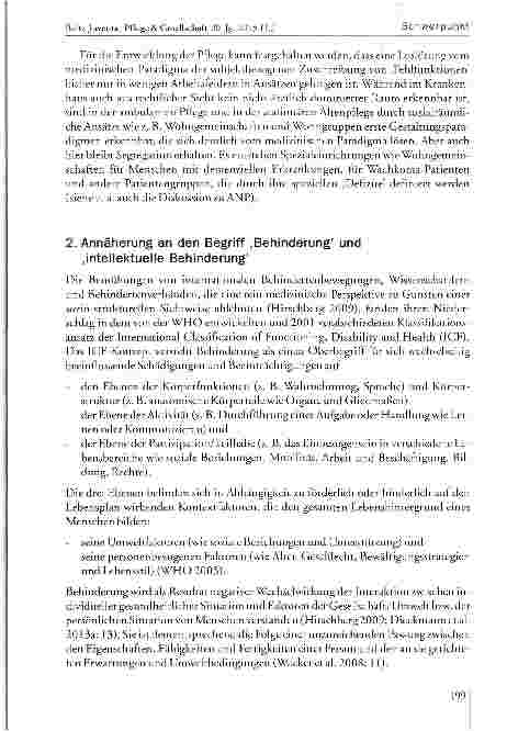 Vorschauseite 3: Implikationen der Behindertenpädagogik in die Pflegeforschung