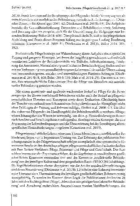 Vorschauseite 6: Implikationen der Behindertenpädagogik in die Pflegeforschung