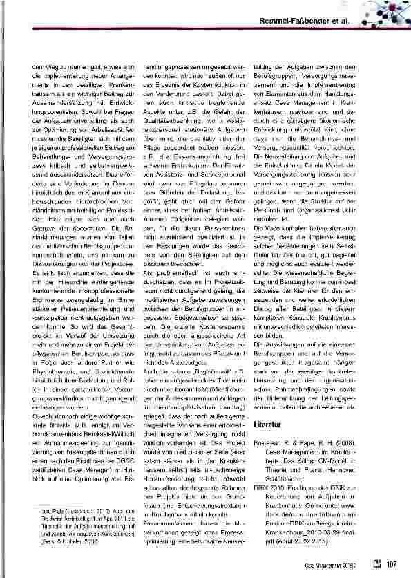Vorschauseite 6: Modellvorhaben in rheinland-pfälzischen Krankenhäusern
