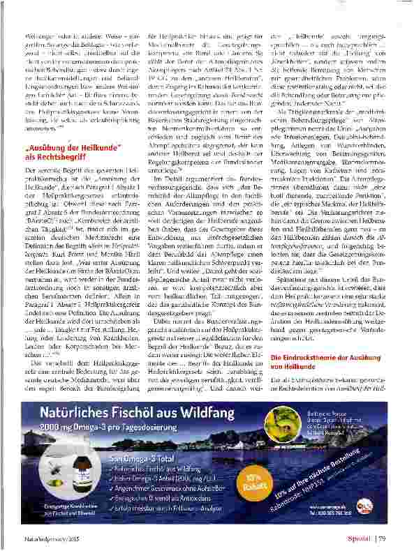 Vorschauseite 6: Rechtsgeschichte des Heilpraktikerberufs Teil2
