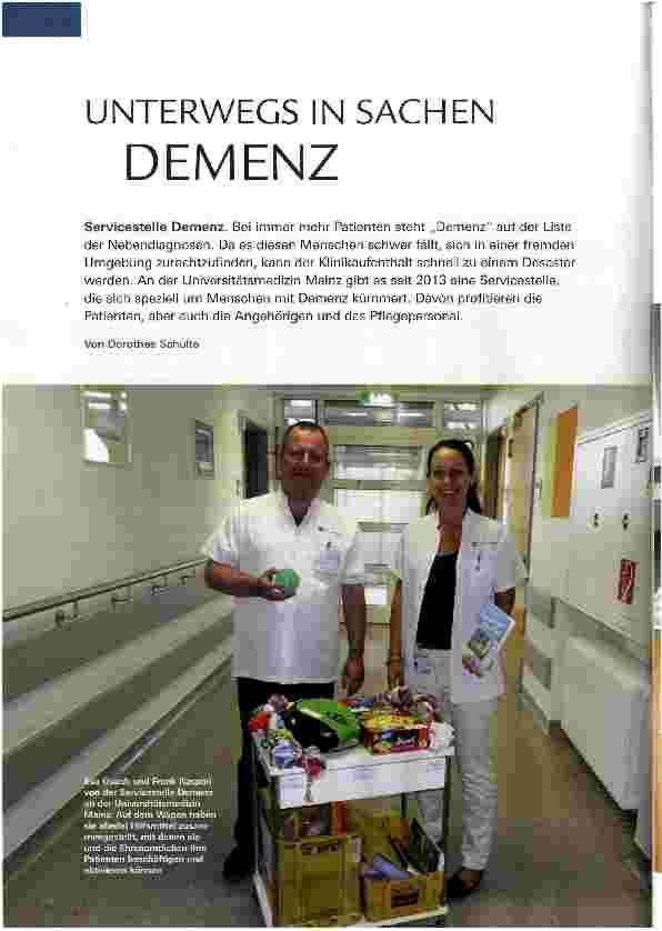 Vorschauseite 1: UNTERWEGS IN SACHEN DEMENZ