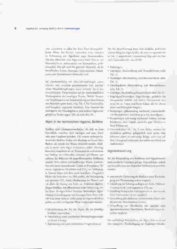 Vorschauseite 6: Algen Newconner in der Humanhygiene?