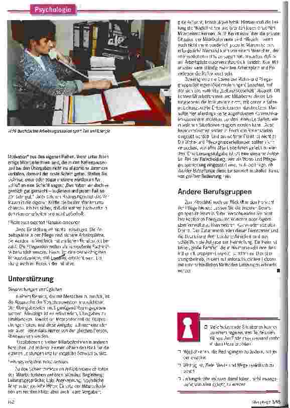 Vorschauseite 3: Erst Feuer und Flamme, dann ausgebrannt Das Pflegepersonal kann selbst Wege einschlagen, um Belastungen abzubauen