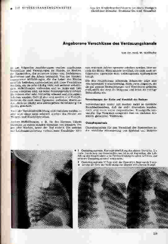 Vorschauseite 1: Angeborene Verschlüsse des Verdauungskanals