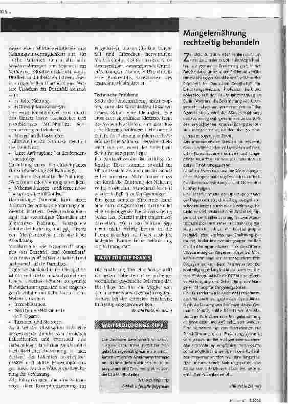 Vorschauseite 3: Fehlerquellen bei der enteralen Ernährung