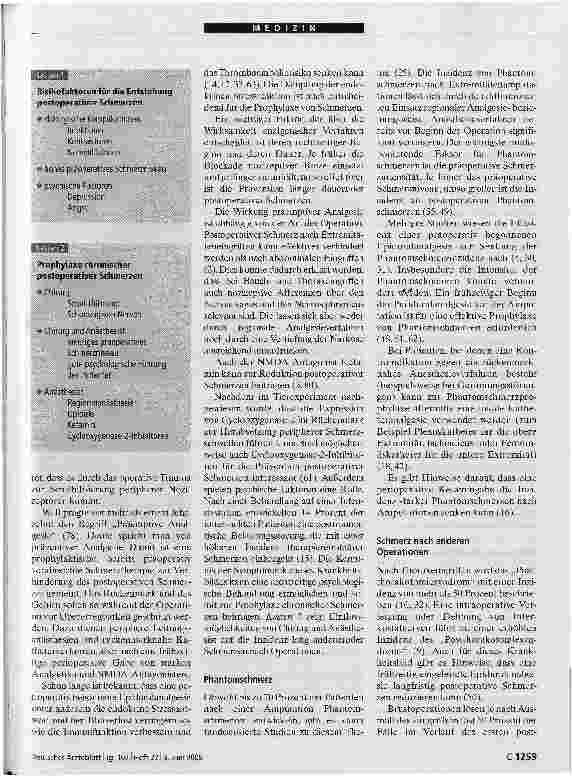 Vorschauseite 5: Prophylaxe chronischer Schmerzen