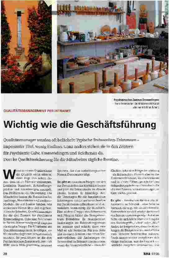 Vorschauseite 1: Wichtig wie die Geschäftsführung