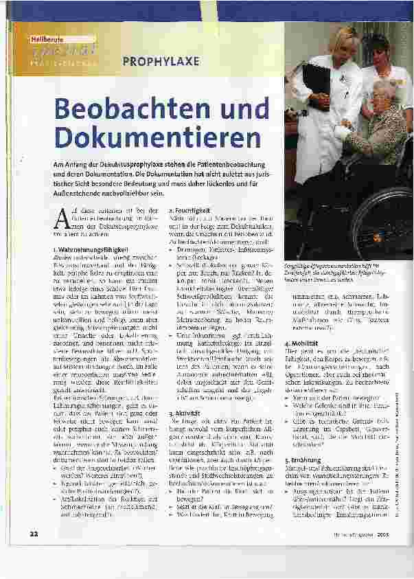 Vorschauseite 1: Beobachten und Dokumentieren