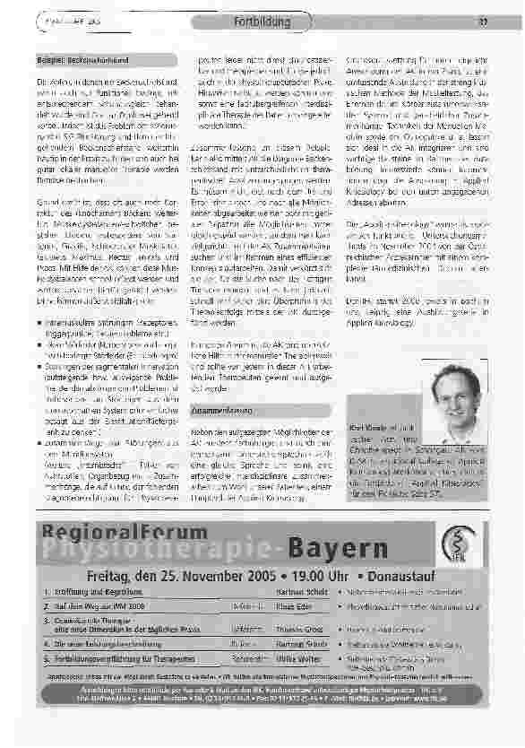 Vorschauseite 2: Applied Kinesiology (AK) in der physiotherapeutischen Praxis
